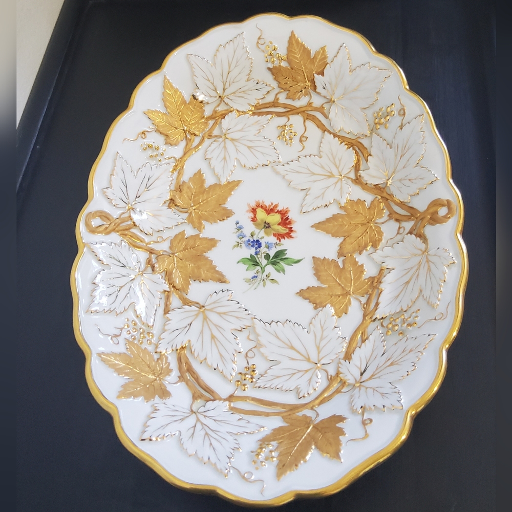 Antique Meissen Porcelain Serving Plate